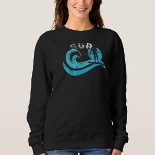 Paddleboard-Sattelpaddelfrauen Sweatshirt