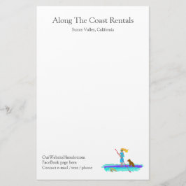 Paddleboard Water Sports Vermietungsbüro Briefpapier
