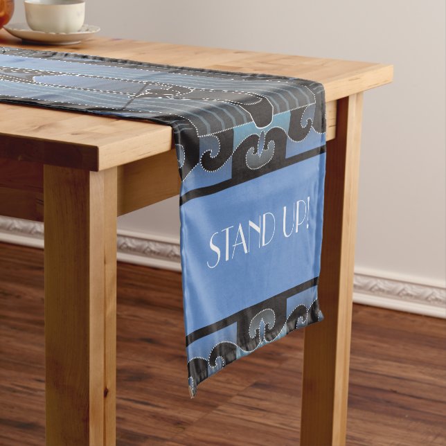 Paddleboarder aufstehen kurzer tischläufer (Beispiel)