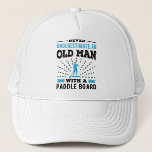 Paddleboarding-Geschenk des Old Man Paddle Board Truckerkappe