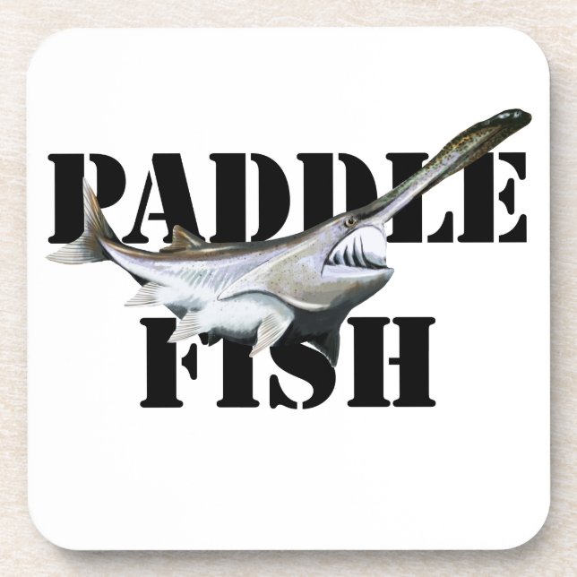 Paddlefisch Getränkeuntersetzer (Vorderseite)