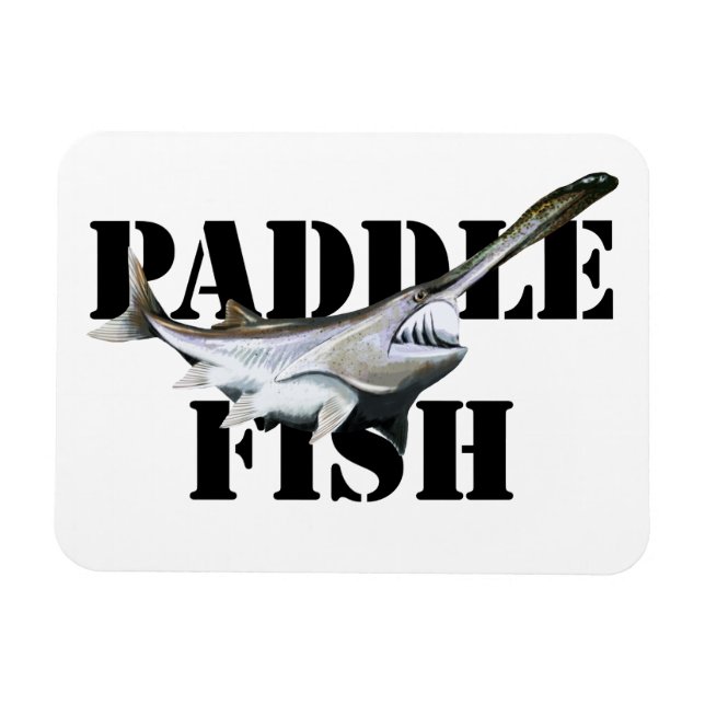 Paddlefisch Magnet (Horizontal)