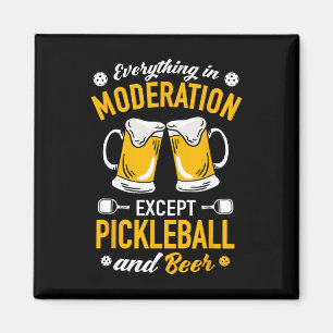 Paddlell Tennis - Dminton Beer Tasse Picklell and  Magnet