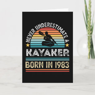 Paddler geboren 1983 40. Geburtstagsgeschenk für P Karte