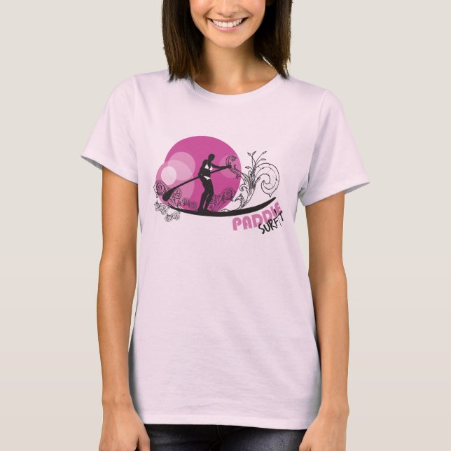 PaddleSurFIT geht Rosa T-Shirt (Vorderseite)