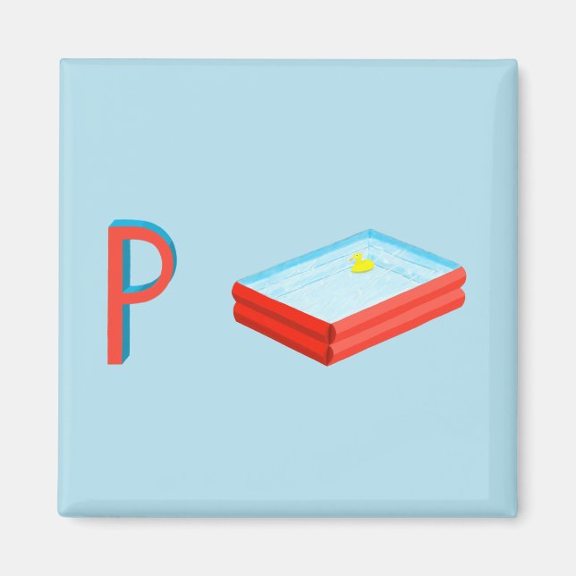 Paddling Pool Kühlschrankmagnet Magnet (Vorne)