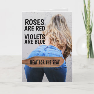 PADDLING SPANKING ROMANCE CARD EHEFRAU SIE KARTE
