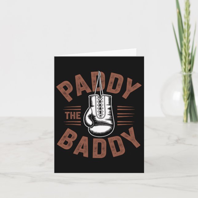 Paddy Baddy Irish Boxing Fan Geschenk Karte (Vorderseite)