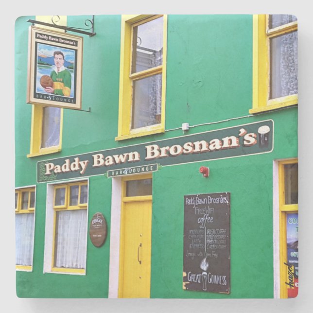 Paddy Bawn Brosnan, Dingle Pubs, Irish Pub Steinuntersetzer (Vorderseite)