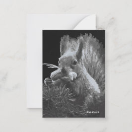 Paddy Cake, Eichhörnchen-Lesezeichen Mitteilungskarte