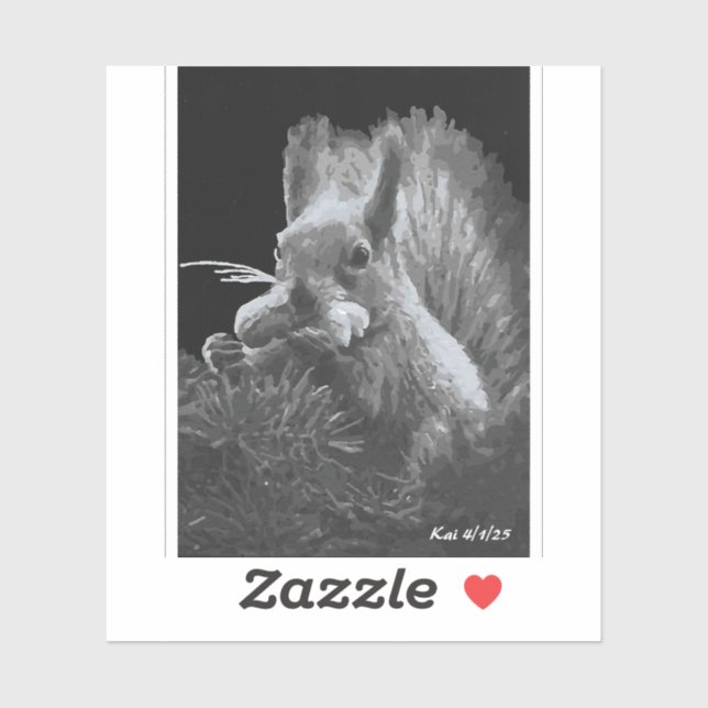 Paddy Cake, Squirrel Aufkleber (Blatt)