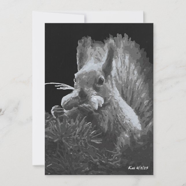 Paddy Cake, Squirrel Einladung (Vorderseite)