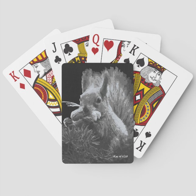 Paddy Cake, Squirrel Spielkarten (Rückseite)