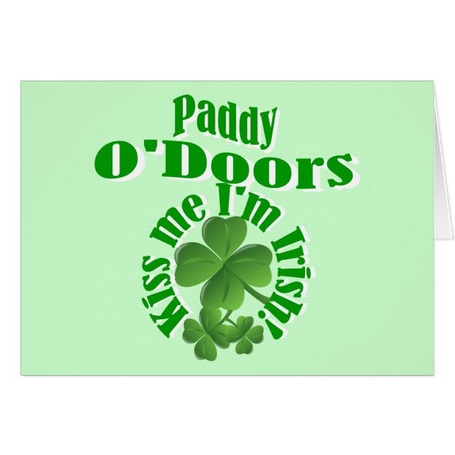 Paddy O'Doors, lustiger irischer Name (Vorderseite (Horizontal))