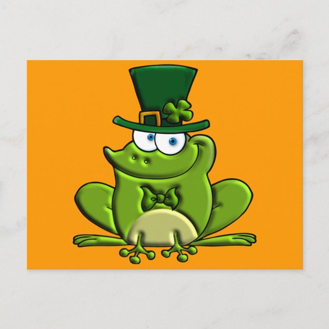 Paddy O'Frog Postkarte (Vorderseite)