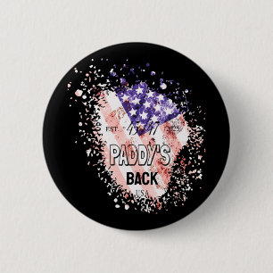 Paddy's Back Funny Trump1 Button