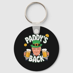 Paddy's Back Funny Trump St. Patrick's Day Shamroc Schlüsselanhänger