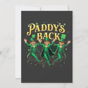 Paddy's Back St Patrick's Day Trump tanzen Einladung