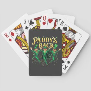 Paddy's Back St Patrick's Day Trump tanzen Spielkarten