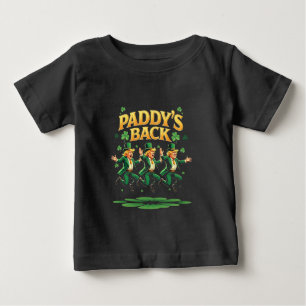 Paddy's zurück lustiger Trump St. Patrick Tag Leop Baby T-shirt
