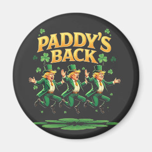 Paddy's zurück lustiger Trump St. Patrick Tag Leop Magnet