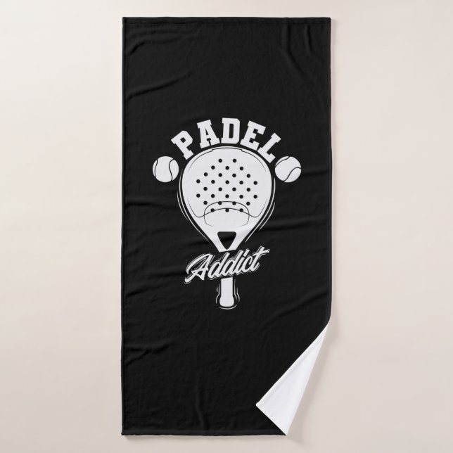 Padel Addict Tennis Ballsportart Badehandtuch (Badehandtuch)