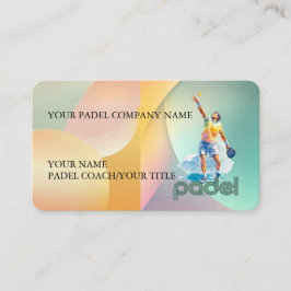 Padel Business Card - Vibrant Padel Style 2 Visitenkarte
