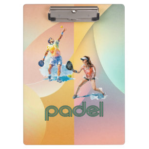 Padel Clipboard – Lebendiger Padel-Stil Klemmbrett