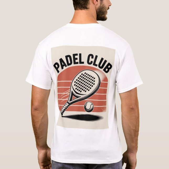 Padel club, Padel Tennis T-Shirt (Rückseite)