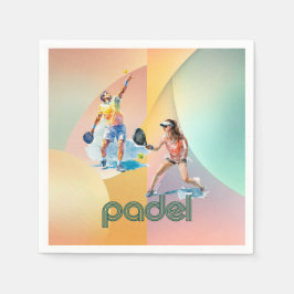 Padel Cocktail Napkin – The Vibrant Padel Style Serviette