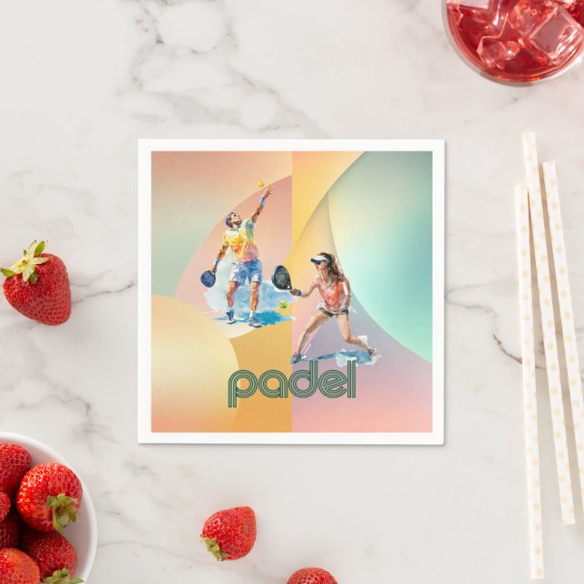 Padel Cocktail Serviette – Der lebendige Padel Sti (Beispiel)
