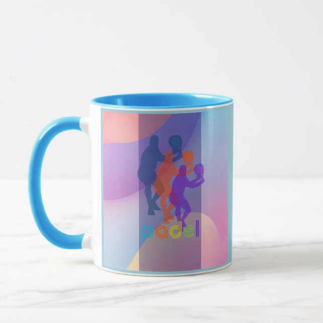 PADEL COFFEE MUG– VIBRANT STYLE for HIM BRIGHTS Tasse (Links)