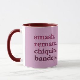 PADEL COFFEE MUG – WORD VIBES - MAROONS & RED TASSE