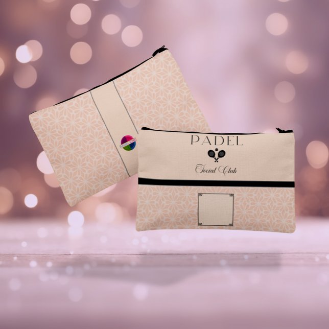 Padel Cosmetic Bag - Social Club Beige Black Zubehörtasche (Von Creator hochgeladen)