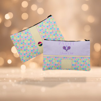 Padel Cosmetic Bag - Social Club Brights & Lilac Zubehörtasche