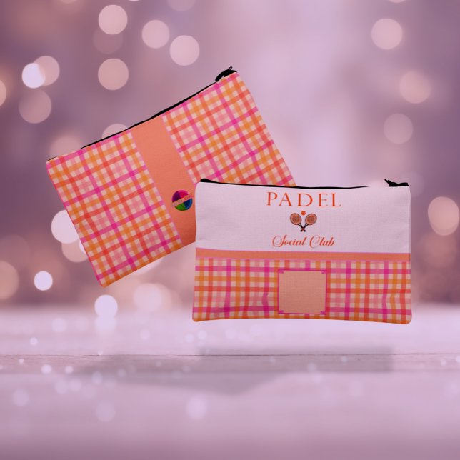 Padel Cosmetic Bag - Social Club Gingham Brights Zubehörtasche (Von Creator hochgeladen)
