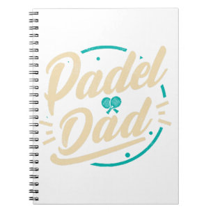 Padel Dad Plattform Tennis Paddleball Padel Notizblock