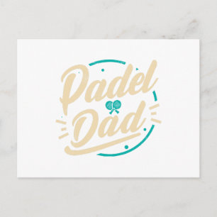 Padel Dad Plattform Tennis Paddleball Padel  Postkarte