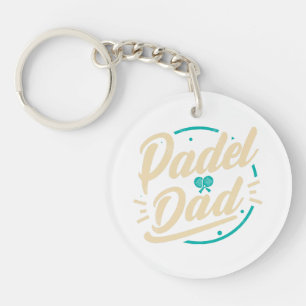 Padel Dad Plattform Tennis Paddleball Padel Schlüsselanhänger