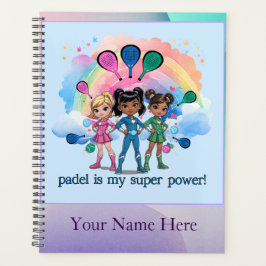 Padel Day Planner – Girls Super Power Multi-Colors Planer