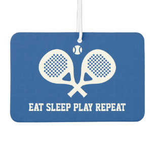 Padel Eat Sleep Play Wiederholung Auto Air Freshen Autolufterfrischer