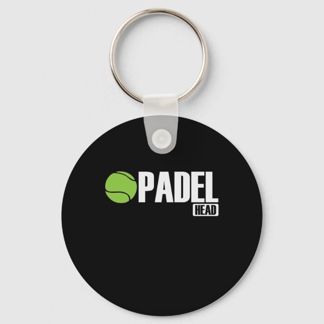 Padel Head Tennis Sport und Ball Schlüsselanhänger (Vorderseite)