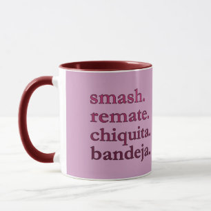 PADEL-KAFFEETASSE – WORD VIBES - MAROONS & ROT TASSE