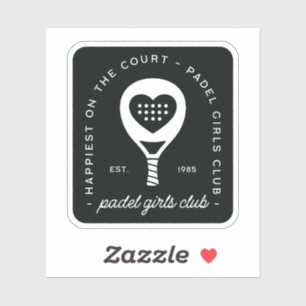 Padel-Liebhaber-Club Frauen-Gruppe Aufkleber