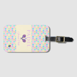 Padel Luggage Tag - Social Club Brights & Lilac Gepäckanhänger