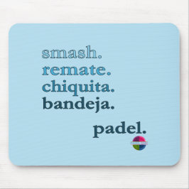 Padel-Mauspad - Word Vibe Sky Blue Mousepad