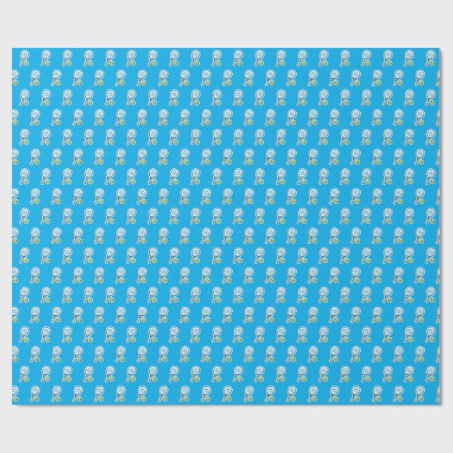 Padel-Muster Geschenkpapier (Flach)