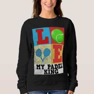 Padel Paddle König Fürst Vintage Schläger Racquet Sweatshirt