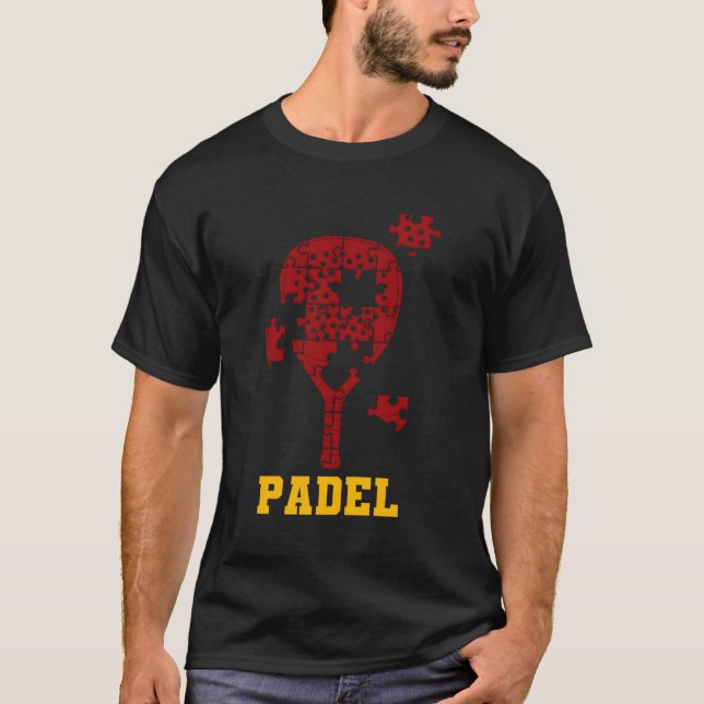 Padel Paddle Tennis Paddel Racquet Ball Puzzle T-Shirt (Vorderseite)