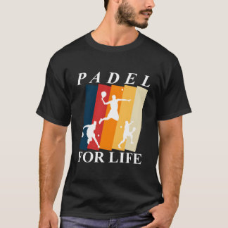 Padel Paddle Tennis Paddel Racquet Vintag T-Shirt
